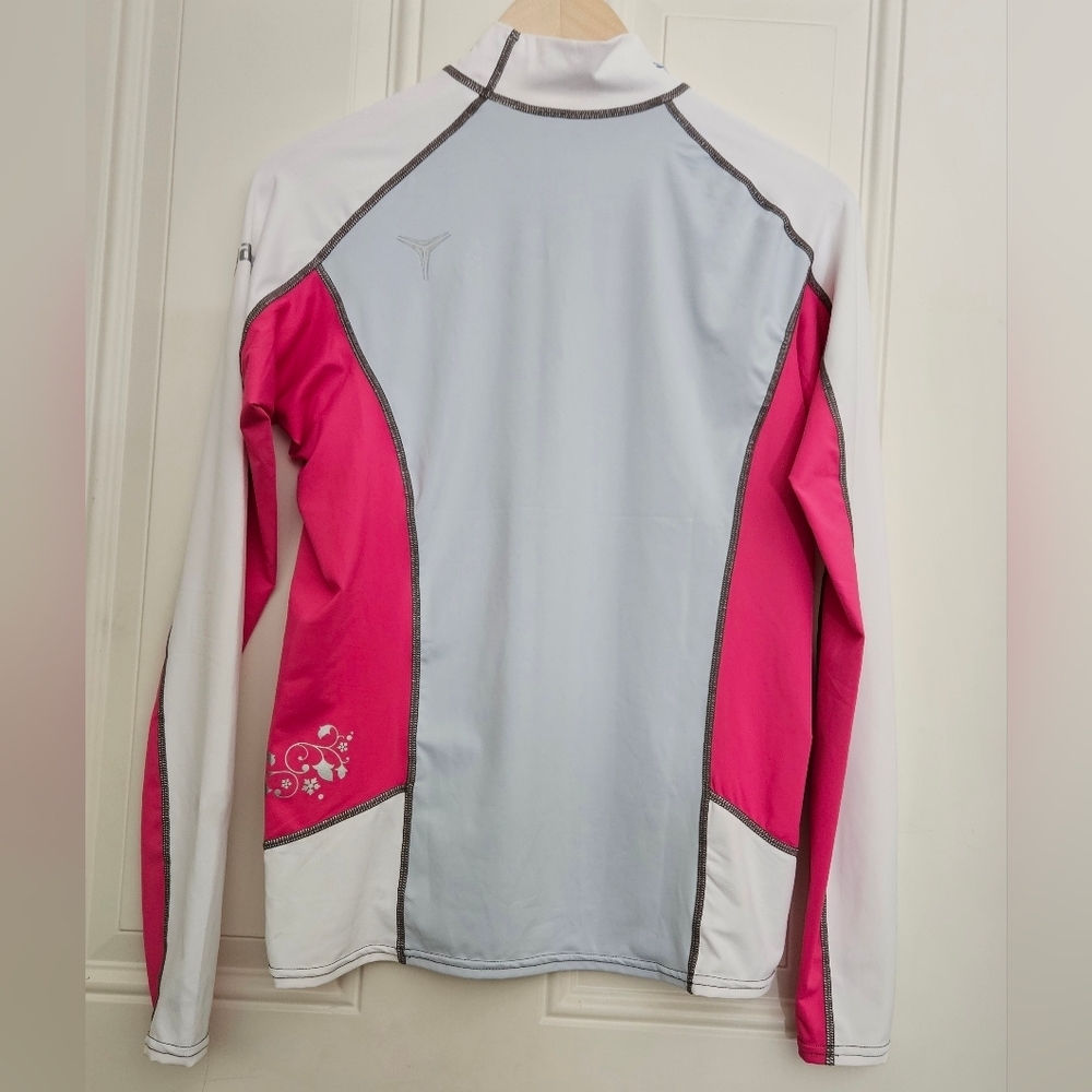 Mares Trilastic Rash Guard UV Protection Shirt Long Sleeve Pink lBlue size 14 - Picture 6 of 12